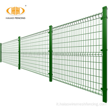 Fence a maglie di filo saldato 3D rivestito in PVC